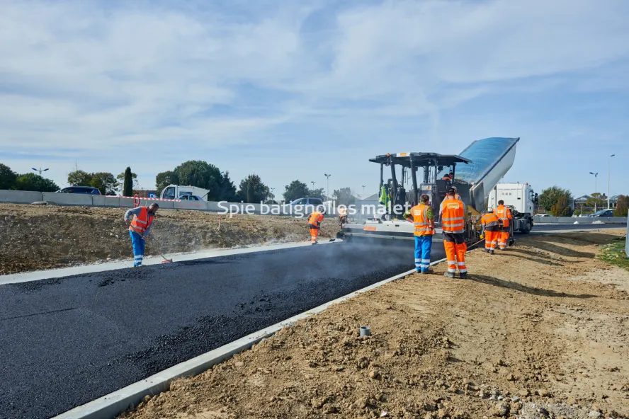 Photo SPIE BATIGNOLLES / MALET - Bitume échangeur IN JACCA